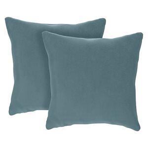 The Lounge Co. - Romilly Pair of Small Fabric Cushions - Blue