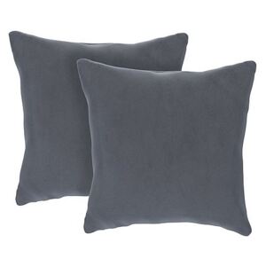 The Lounge Co. - Romilly Pair of Small Fabric Cushions - Grey