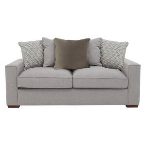 Comfi 3 Seater Fabric Pillow Back Sofa Bed - Grey