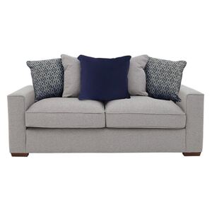 Comfi 3 Seater Fabric Pillow Back Sofa - Grey