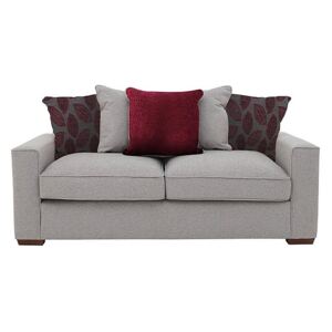 Comfi 3 Seater Fabric Pillow Back Sofa - Grey