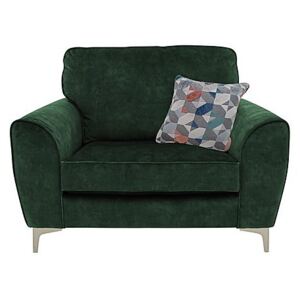 Isla Fabric Snuggler Armchair - Green