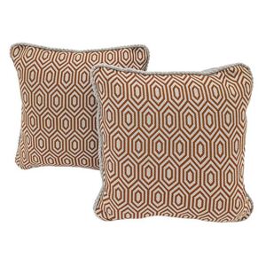 Home Pair of Scatter Cushions - Orange