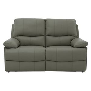 Dallas 2 Seater Leather Sofa - Grey