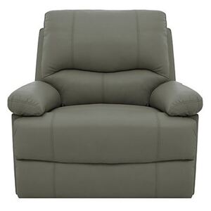 Dallas Pure Leather Power Recliner Armchair With USB Port - Grey