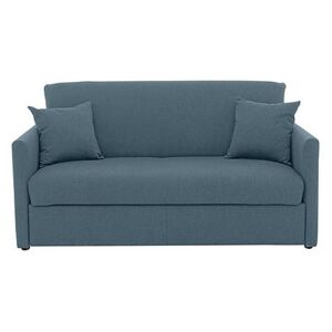Versatile 2 Seater Fabric Sofa Bed with Slim Arms