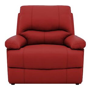 Dallas Leather Armchair - Red