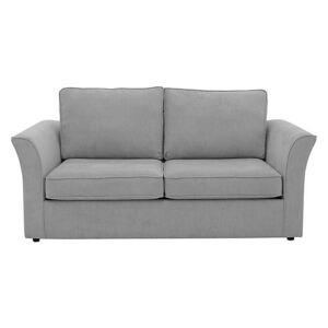 Mimi 3 Seater Fabric Sofa Bed with Reversible Cushions - Grey