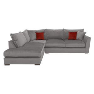 Icon Fabric Corner Sofa - Grey
