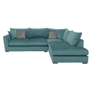 Icon Fabric Corner Sofa - Blue