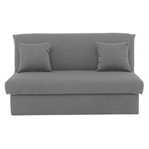 Versatile Small 2 Seater Fabric Sofa Bed No Arms - Grey