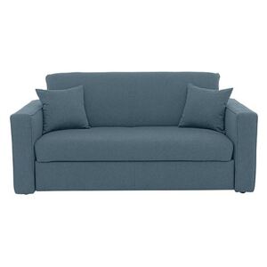 Versatile 2 Seater Fabric Sofa Bed with Box Arms
