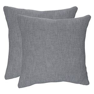 The Lounge Co. - Lorrie Pair of Small Fabric Scatter Cushions - Grey