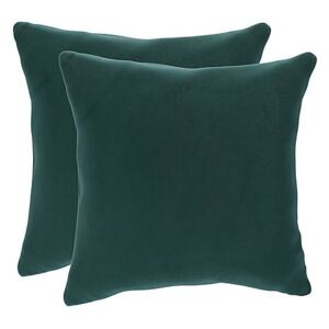 Lorrie Pair of Large Fabric Scatter Cushions - Blue