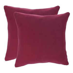 Lorrie Pair of Large Fabric Scatter Cushions - Pink