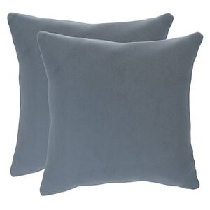 The Lounge Co. - Lorrie Pair of Small Fabric Scatter Cushions - Blue
