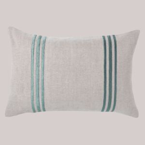 Linden Cushion Cover - Green Double Stripe