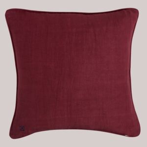 Honey Suckle Linen Cushion Cover - Red