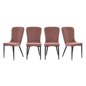 Set of 4 Raph Chairs - Pink