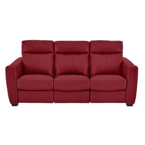 Compact Collection Midi 3 Seater Leather Manual Recliner Sofa- World of Leather