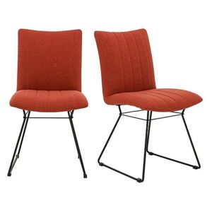 Ace Pair of Dining Chairs - Orange