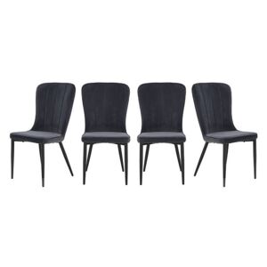 Set of 4 Raph Chairs - Black