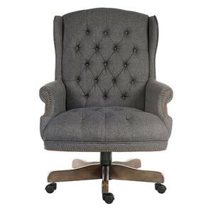East River Chairman Fabric Chair - Grey