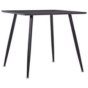 VidaXL Dining Table Black 80.5x80.5x73 cm MDF