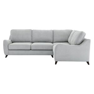 Carrara Fabric Corner Sofa - Silver