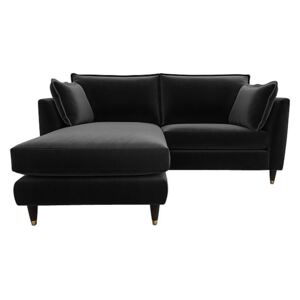 The Lounge Co. - Colette Fabric Chaise End Sofa - Black