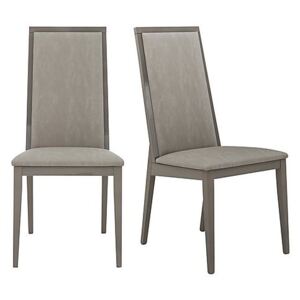ALF - Movado Pair of Dining Chairs - Grey