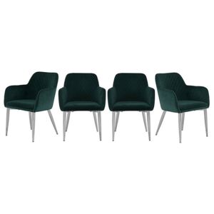 Set of 4 Leo Fabric Chairs