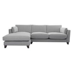 The Lounge Co. - Peyton 3 Seater Fabric Chaise End Sofa - Grey