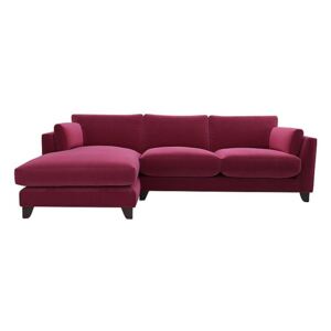 The Lounge Co. - Peyton 3 Seater Fabric Chaise End Sofa - Pink