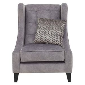 Amora Fabric Winged Accent Chair