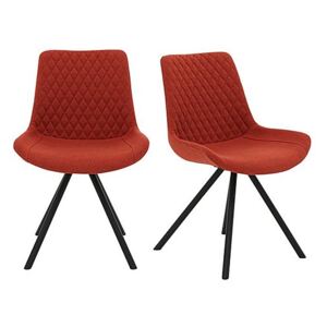 Rocket Pair of Dining Chairs - Red