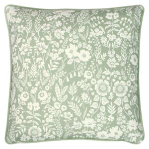 Floral Meadow Cushion - 43x43cm - Sage