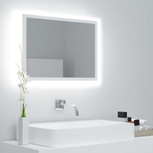 VidaXL LED Bathroom Mirror White 60x8.5x37 cm Chipboard
