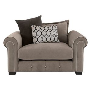 Alexander and James - Sumptuous Fabric Snuggler Chair - Brown