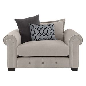 Alexander and James - Sumptuous Fabric Snuggler Chair - Beige