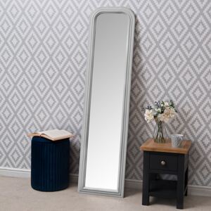 Salzburg Grey Arched Leaner Mirror 40 x 160cm