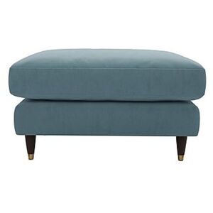 The Lounge Co. - Colette Fabric Footstool - Blue