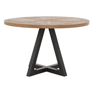 Globe Round Dining Table - Brown