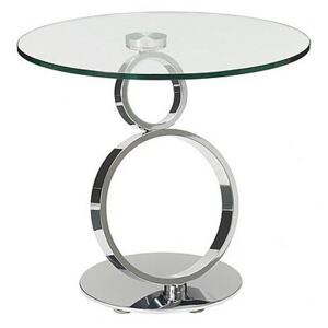 Rings Lamp Table - Silver