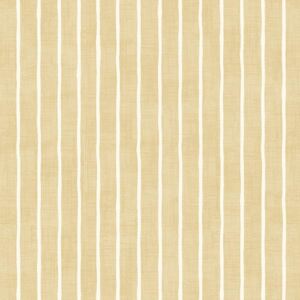 Pencil Stripe Curtain Fabric Ochre