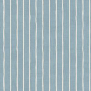 Pencil Stripe Curtain Fabric Ocean