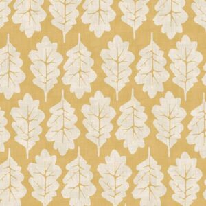 Oak Leaf Curtain Fabric Sand