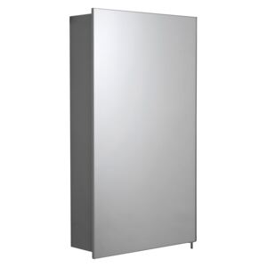 Croydex Maiford Single Door Illuminated Aluminium Bathroom Cabinet