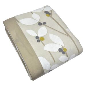 Malmo Floral Bedspread 230cm x 195cm Natural