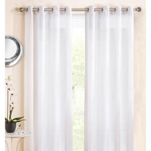 Marrakesh Eyelet Voile Panel White